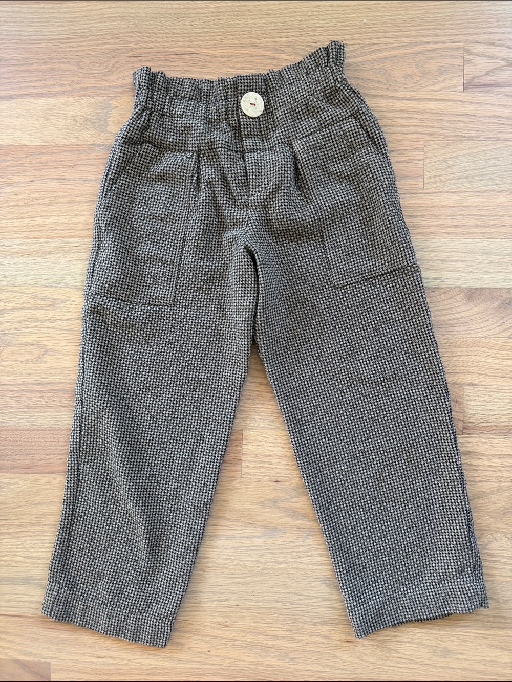 Zara Girls Houndstooth WideLeg Pants Size 8